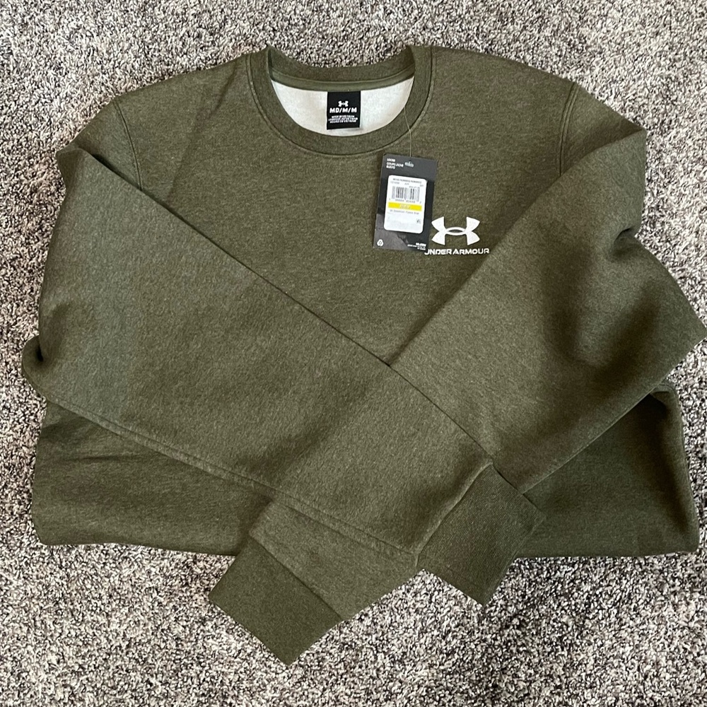 Under Armour Forest Green Pullover - Picture 4 of 4